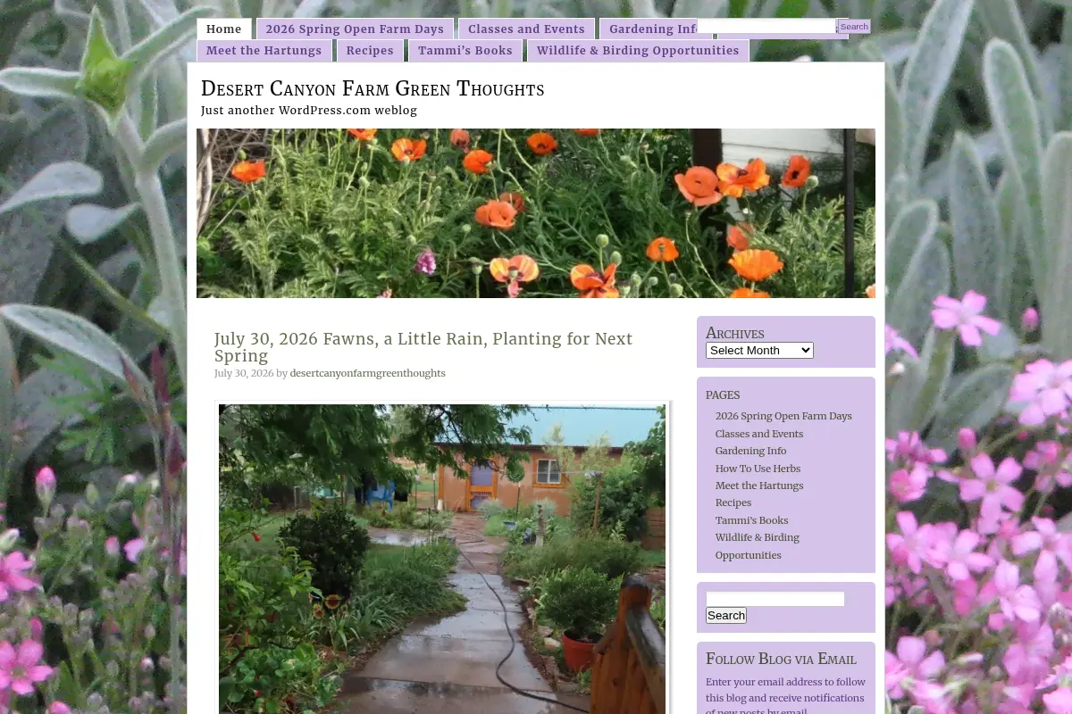 Desert Canyon Farm Green Thoughts