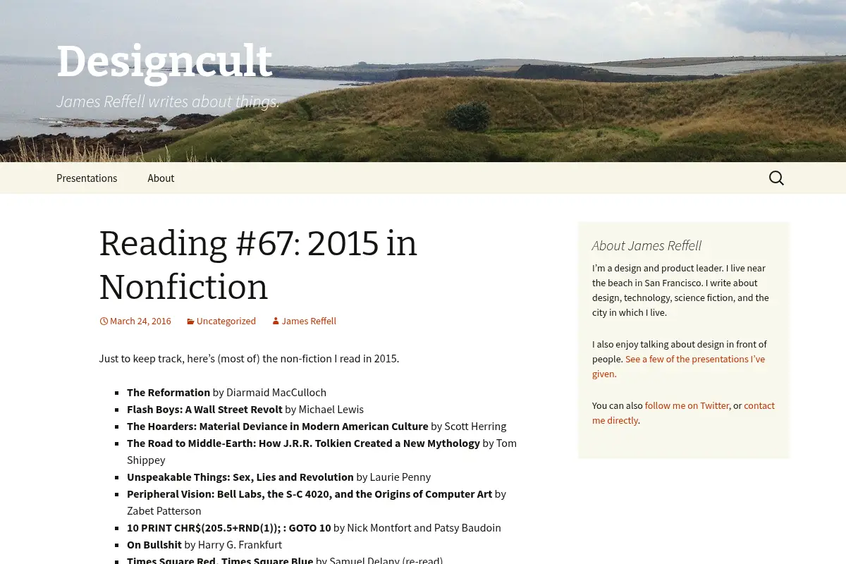 Designcult | James Reffell writes about things.