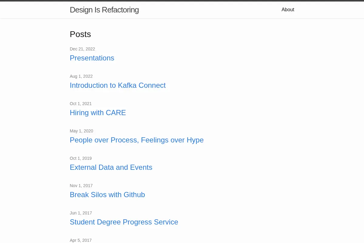 Design Is Refactoring