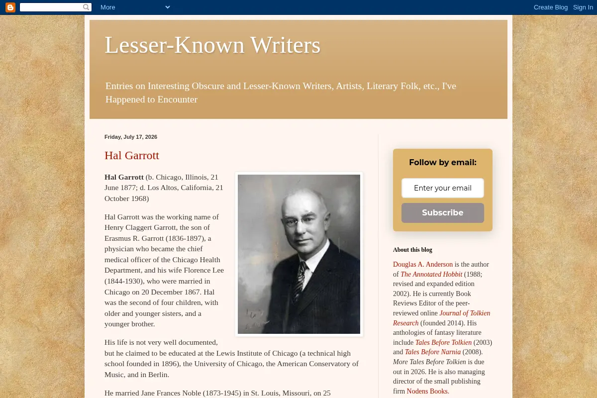 Lesser-Known Writers
