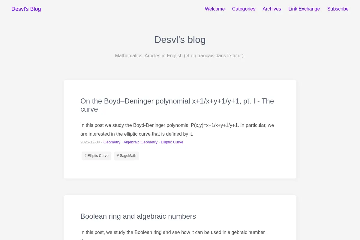 Desvl's blog