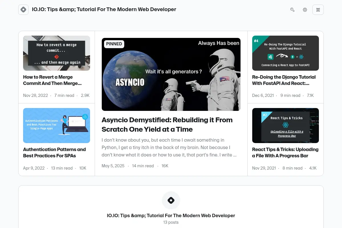 IO.IO: Tips & Tutorial For The Modern Web Developer