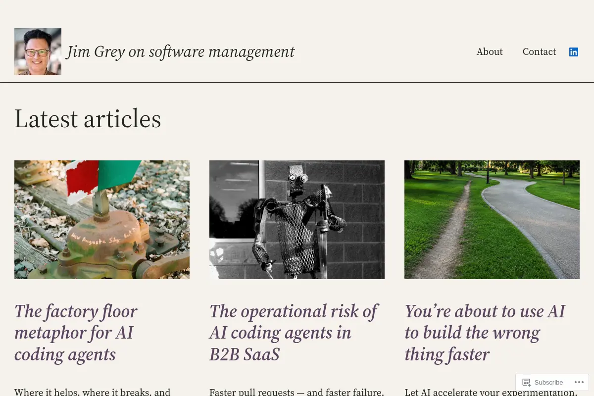 Jim Grey on software management