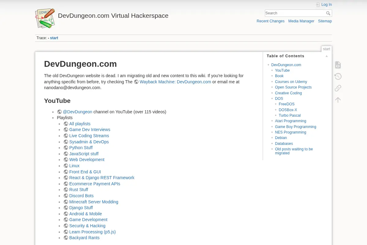 DevDungeon Virtual Hackerspace