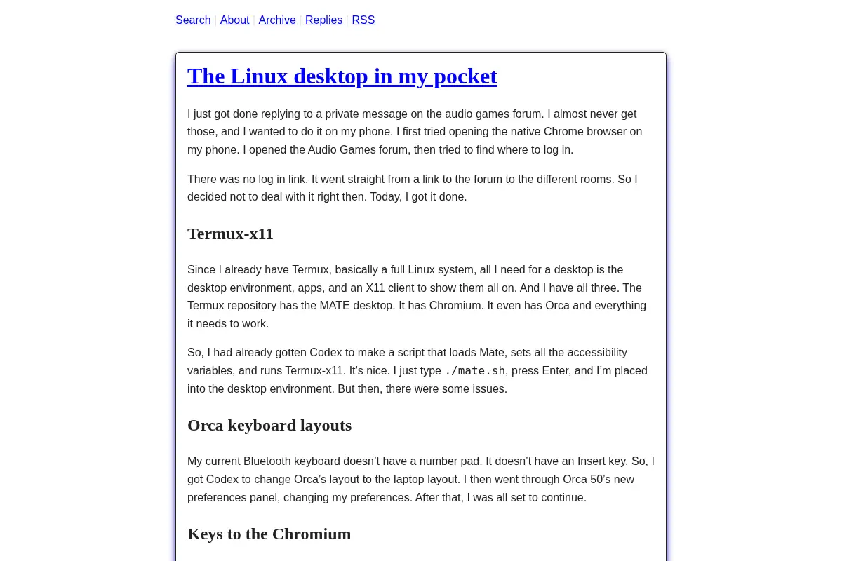 Devin Prater's blog