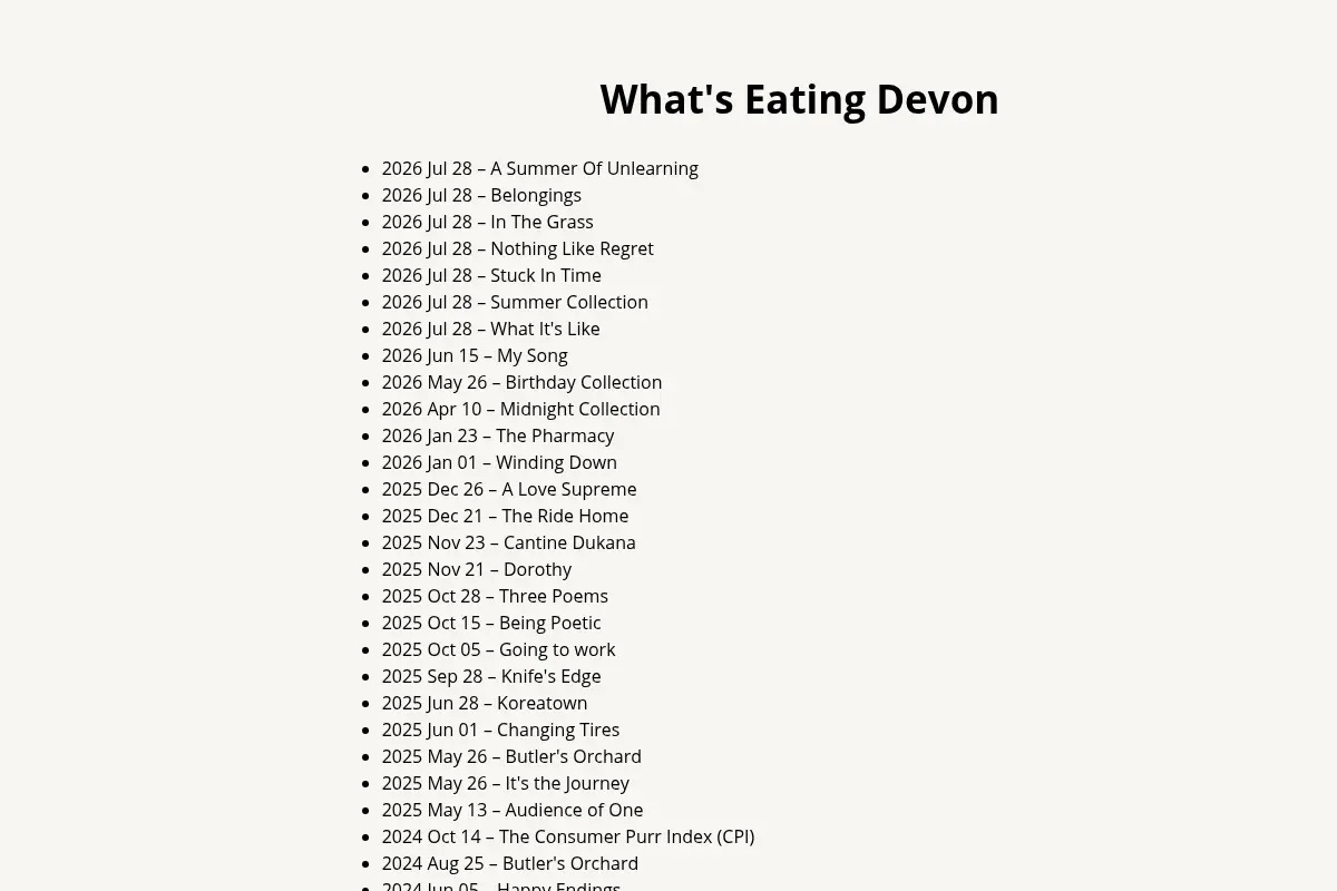 What's Eating Devon