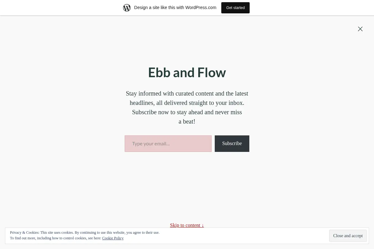 Ebb and Flow