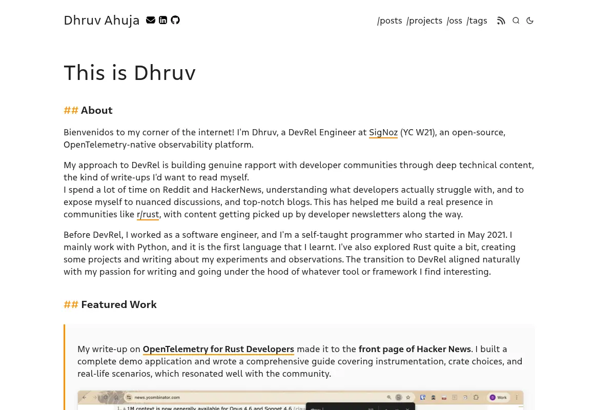 This is Dhruv