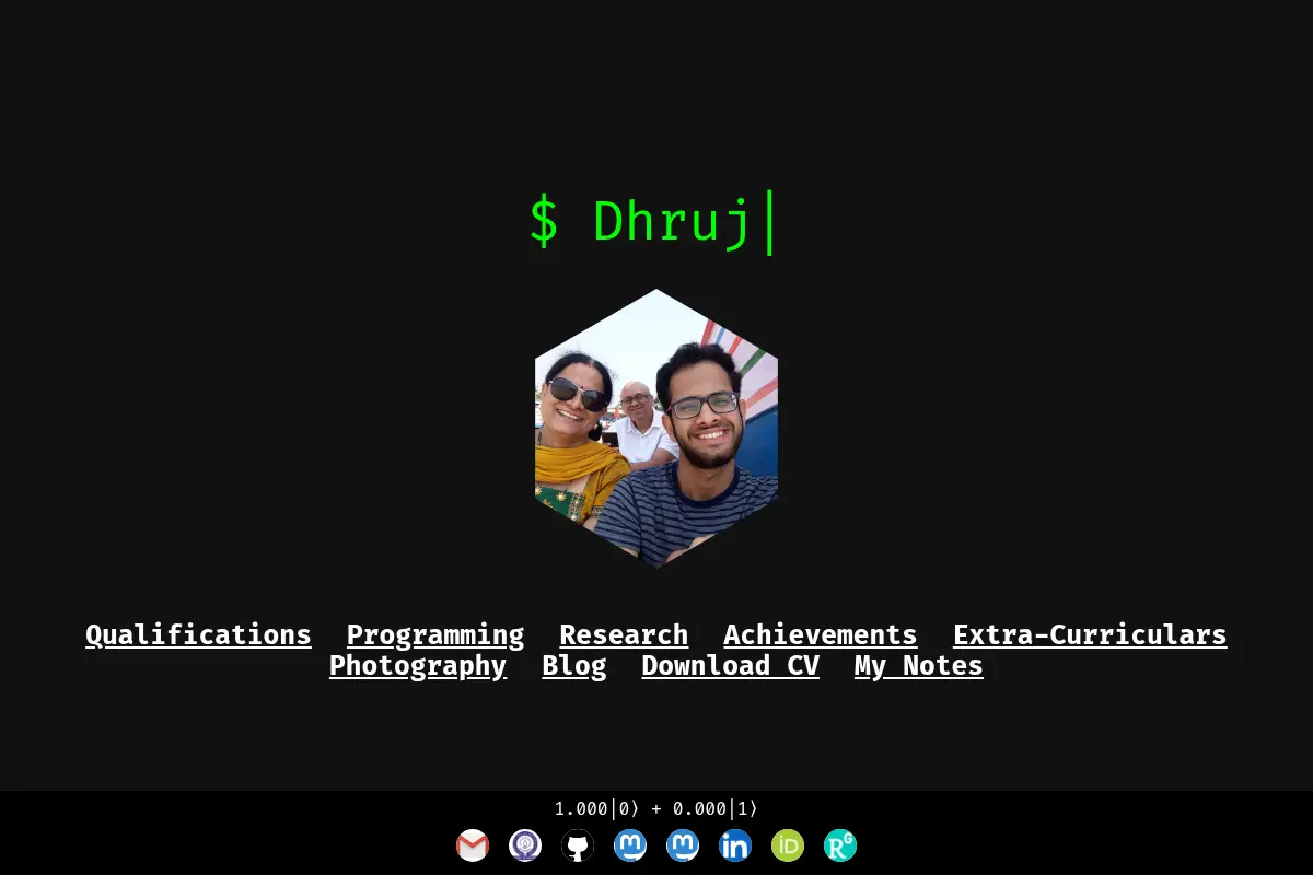 Dhruva Sambrani's Website