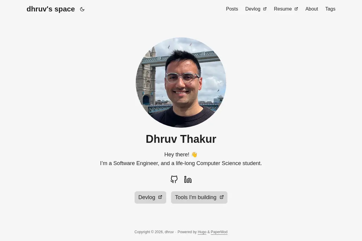 dhruv's space