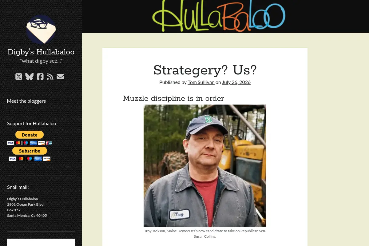 Digby's Hullabaloo