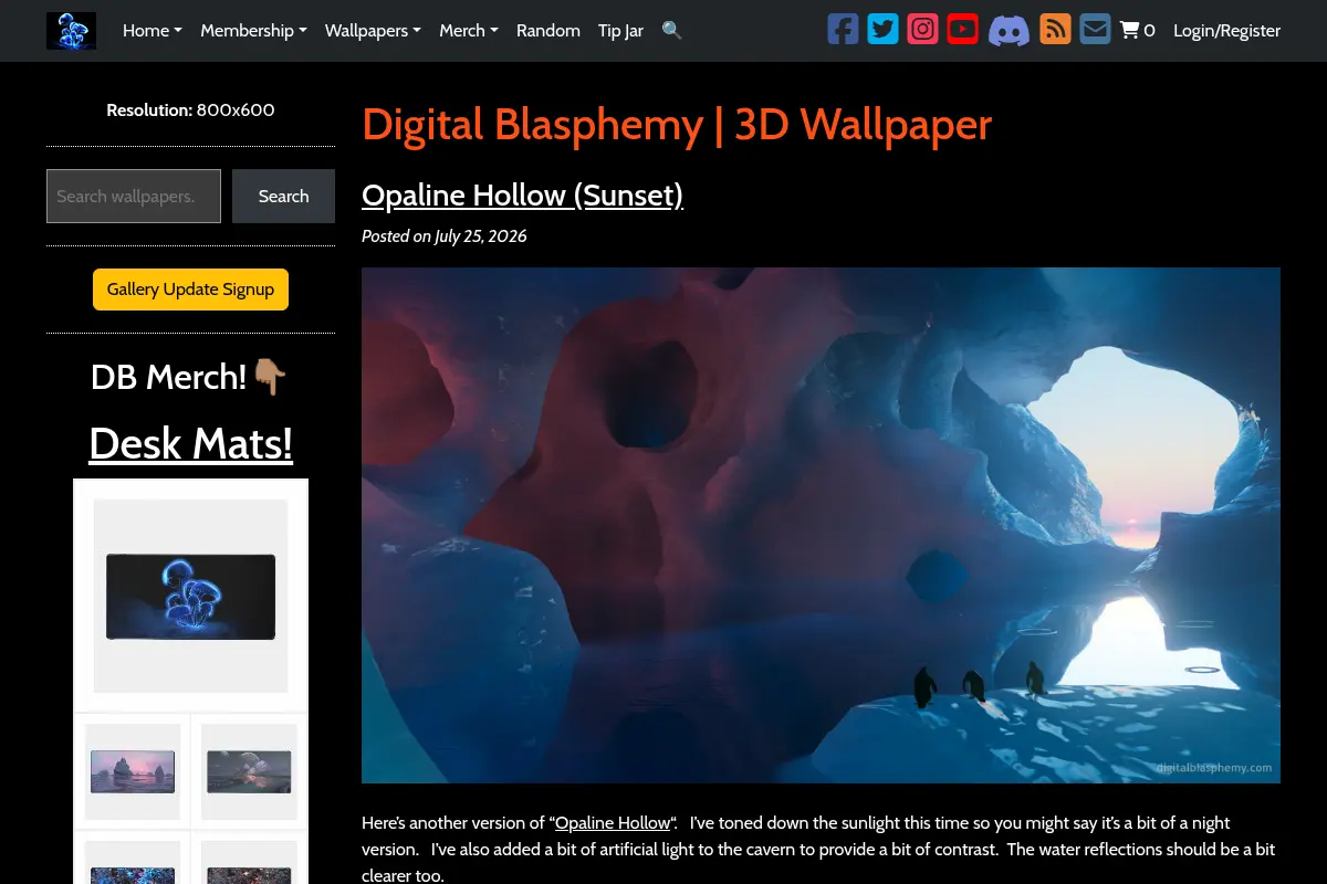 Digital Blasphemy | 3D Wallpaper