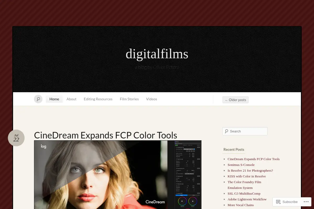 digitalfilms « a blog by Oliver Peters