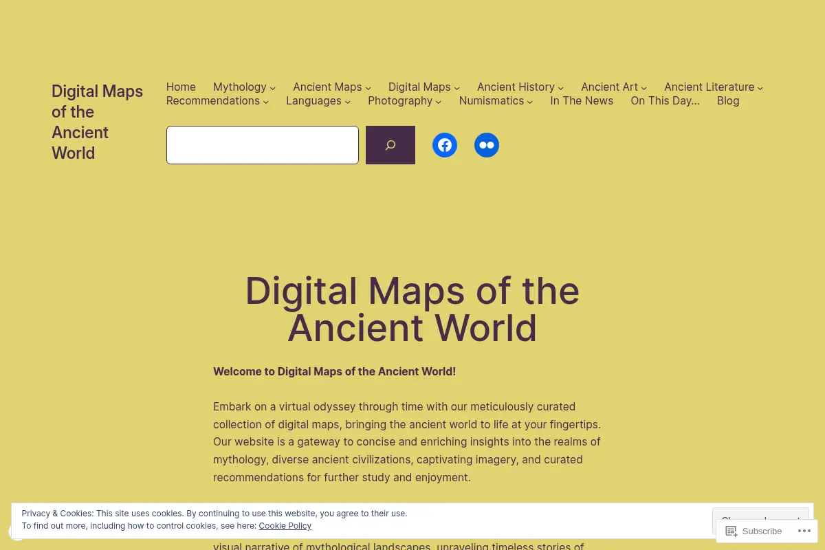 Digital Maps of the Ancient World
