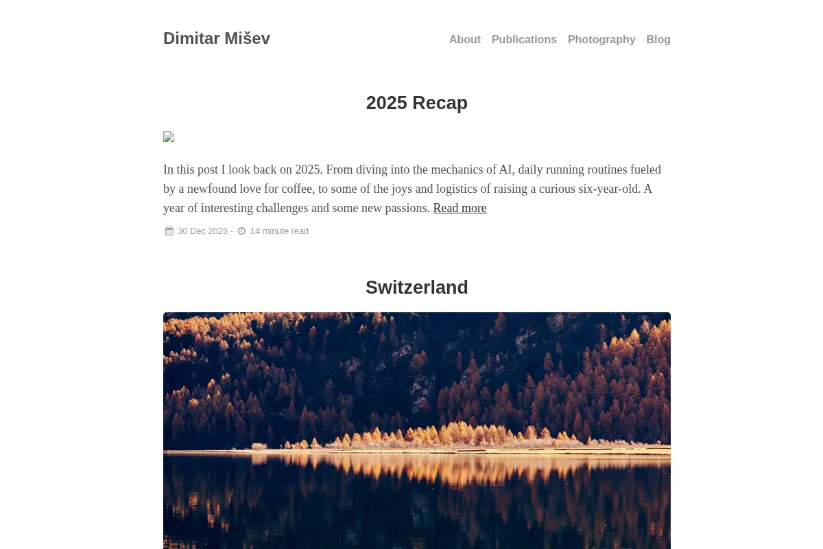 Dimitar Mišev | Personal homepage
