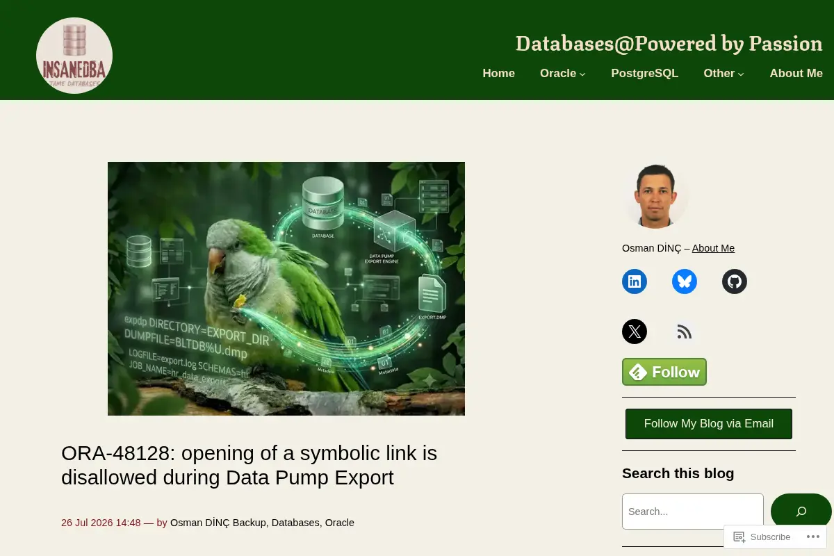 Osman's DBlog