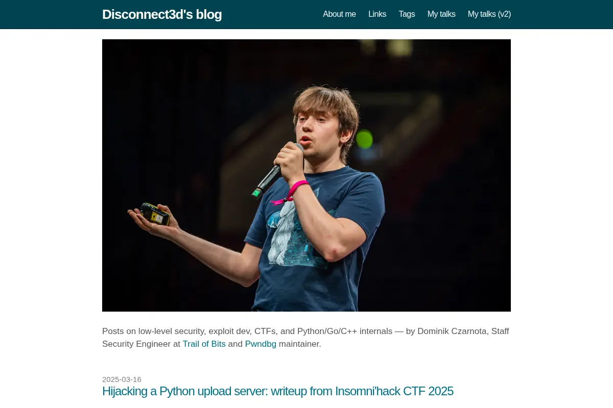 Disconnect3d's blog