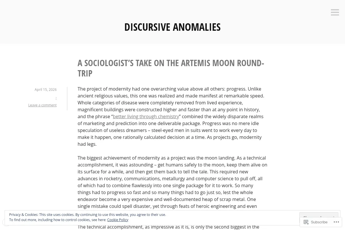 Discursive anomalies
