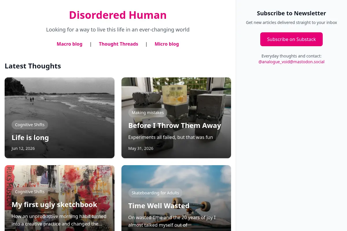 Disordered Human