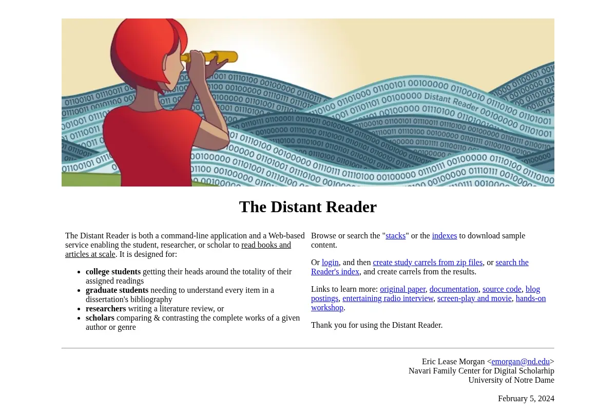 The Distant Reader