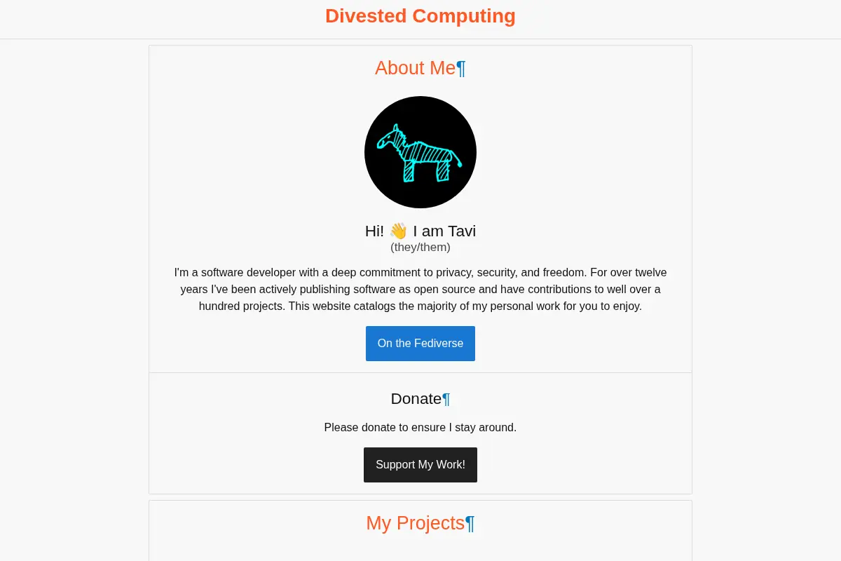 Divested Computing