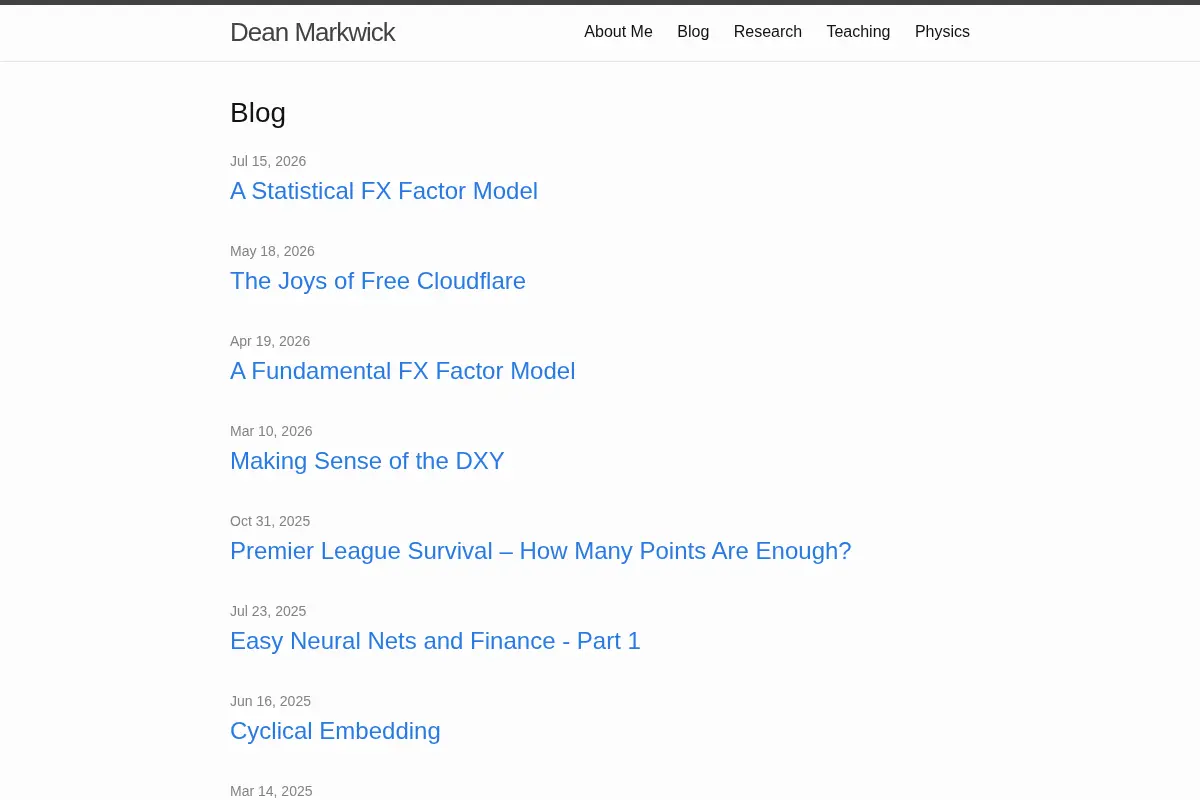 Dean Markwick