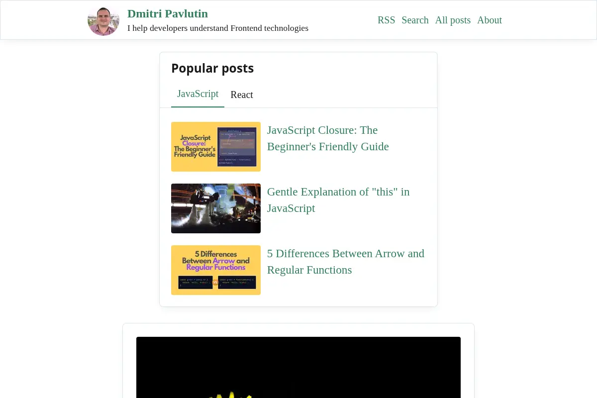 Dmitri Pavlutin Blog