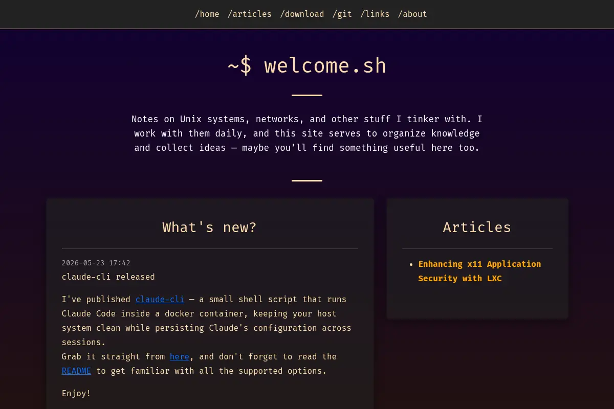 dobrowolski.dev — Unix, networks & homelab notes