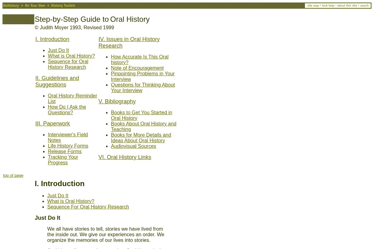 Step-by-Step Guide to Oral History