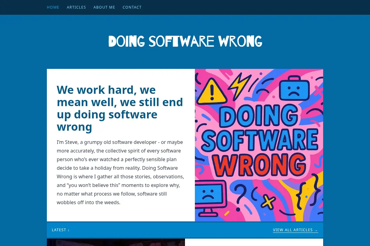 Doing software wrong