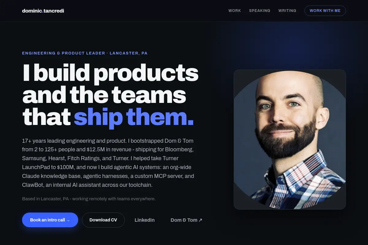 Dominic Tancredi - Engineering & Product Leader