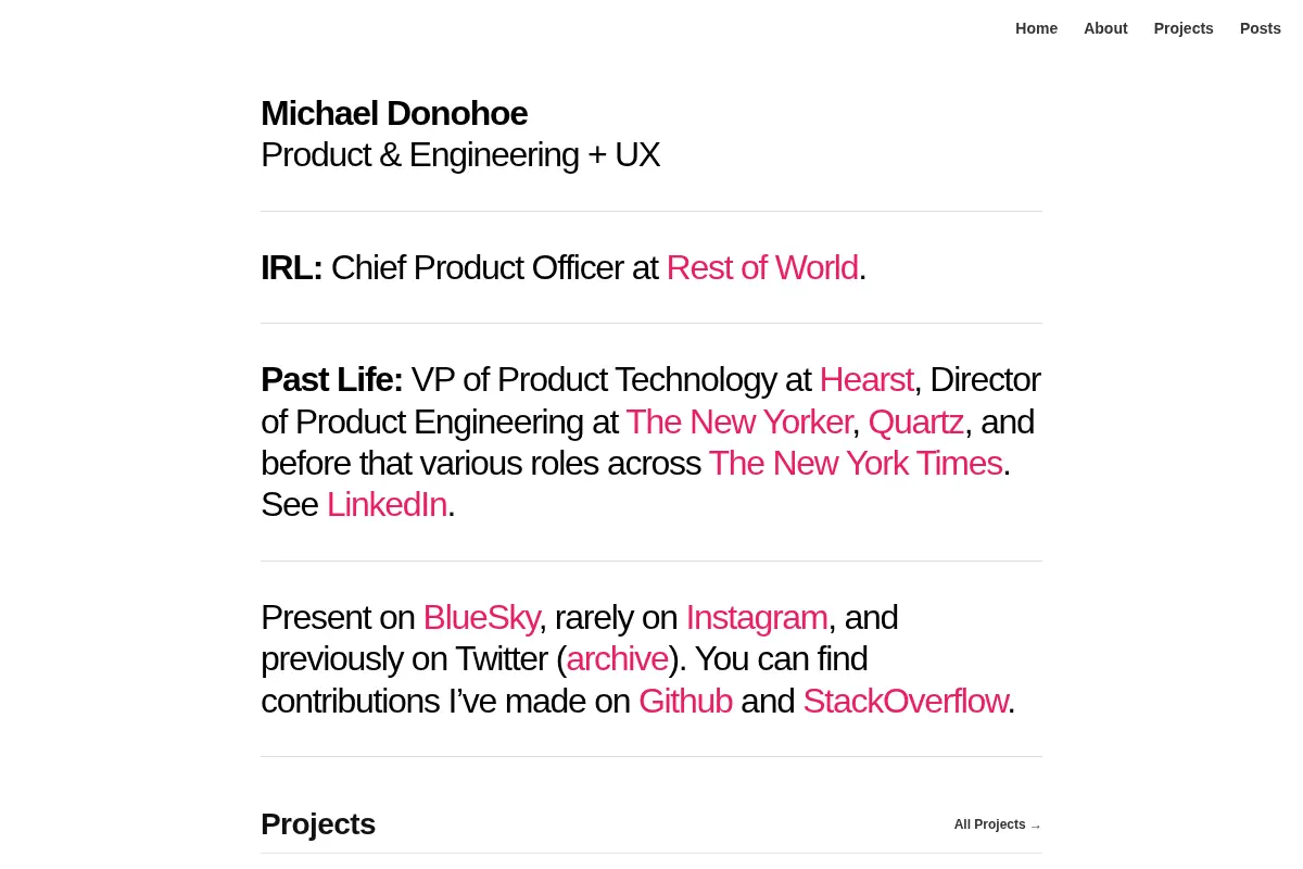 Michael Donohoe - Product & Engineering / Media