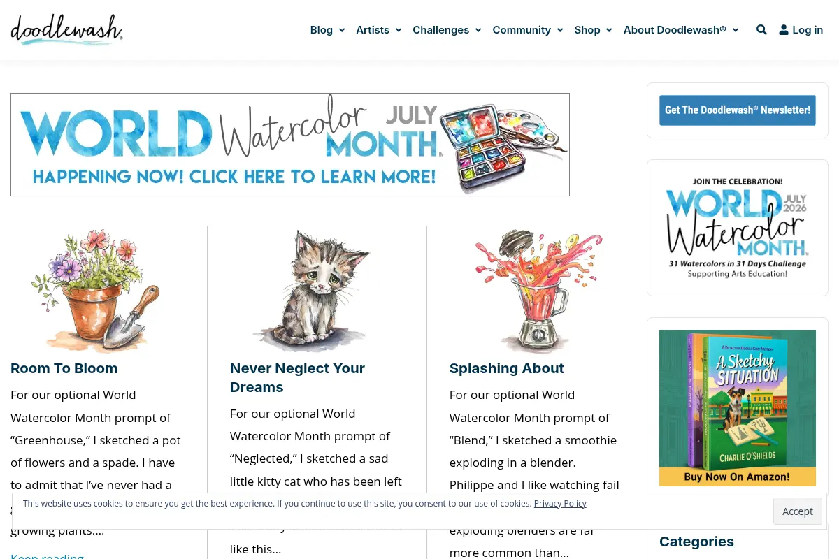 Doodlewash® - Watercolor Painting and Sketching Group, Community, and Blog