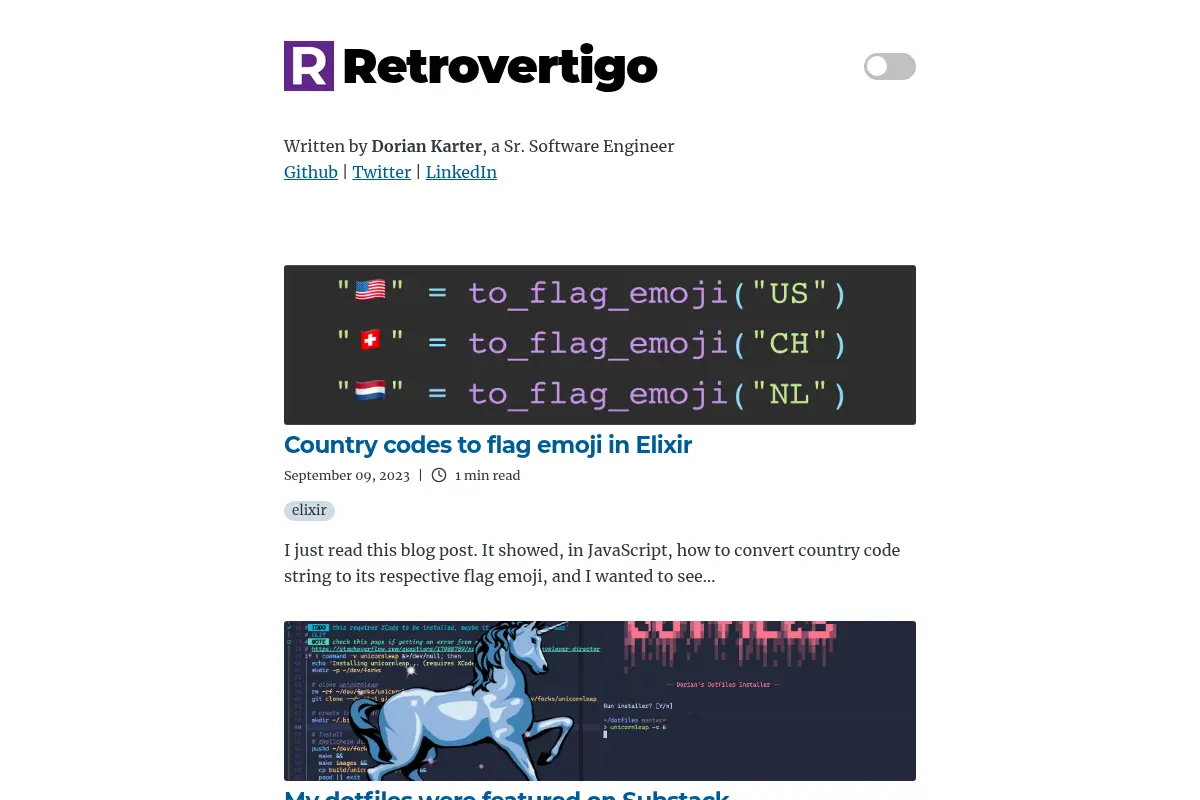 Retrovertigo