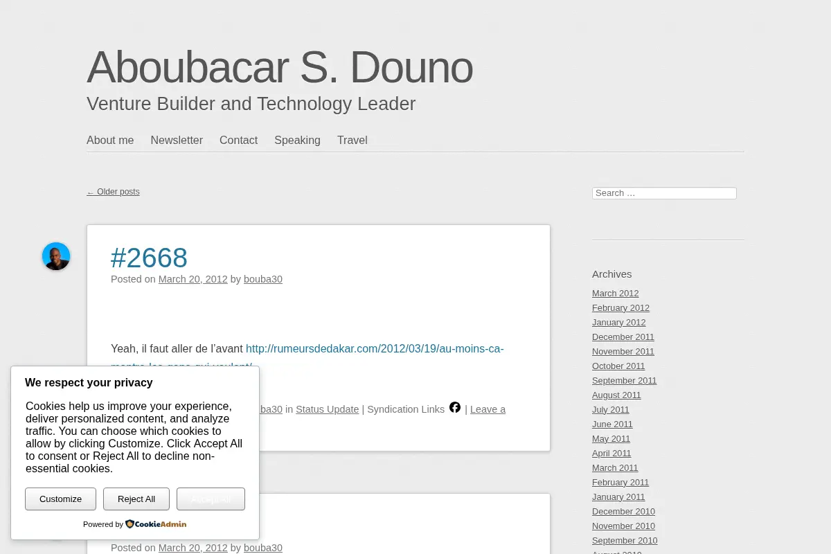 Aboubacar S. Douno - Venture Builder and Technology Leader