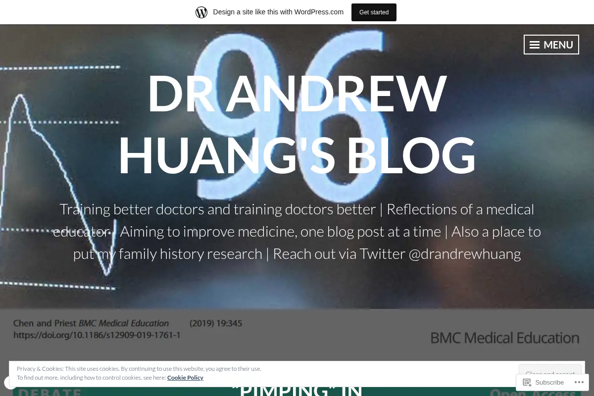 Dr Andrew Huang's Blog