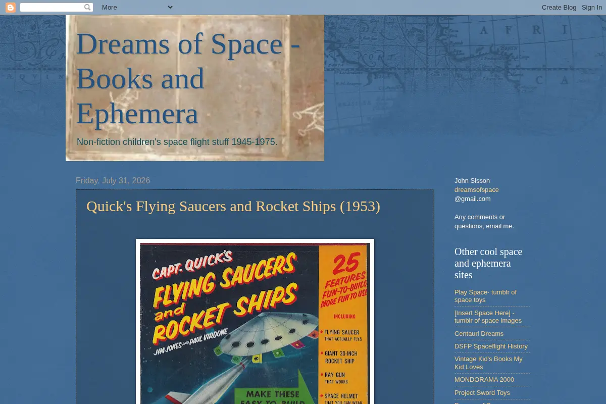 Dreams of Space - Books and Ephemera