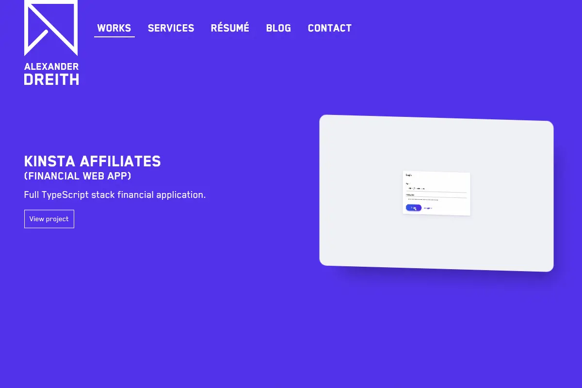 Alexander Dreith's Portfolio