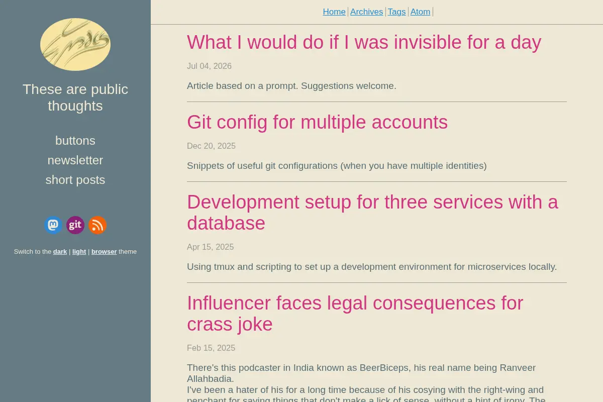 Drew's blogsite