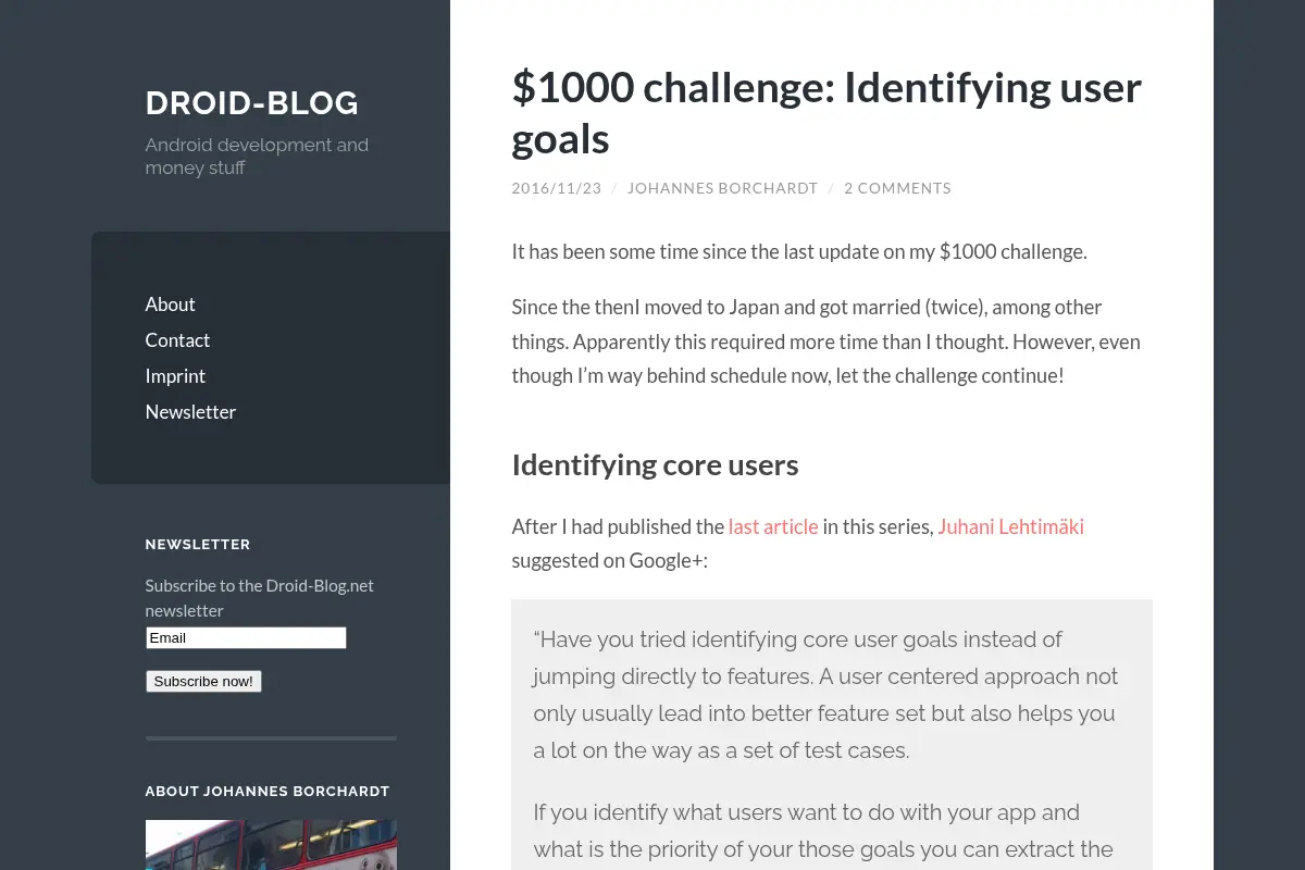 Android monetization and development - Monthly money income reports, tutorials and more