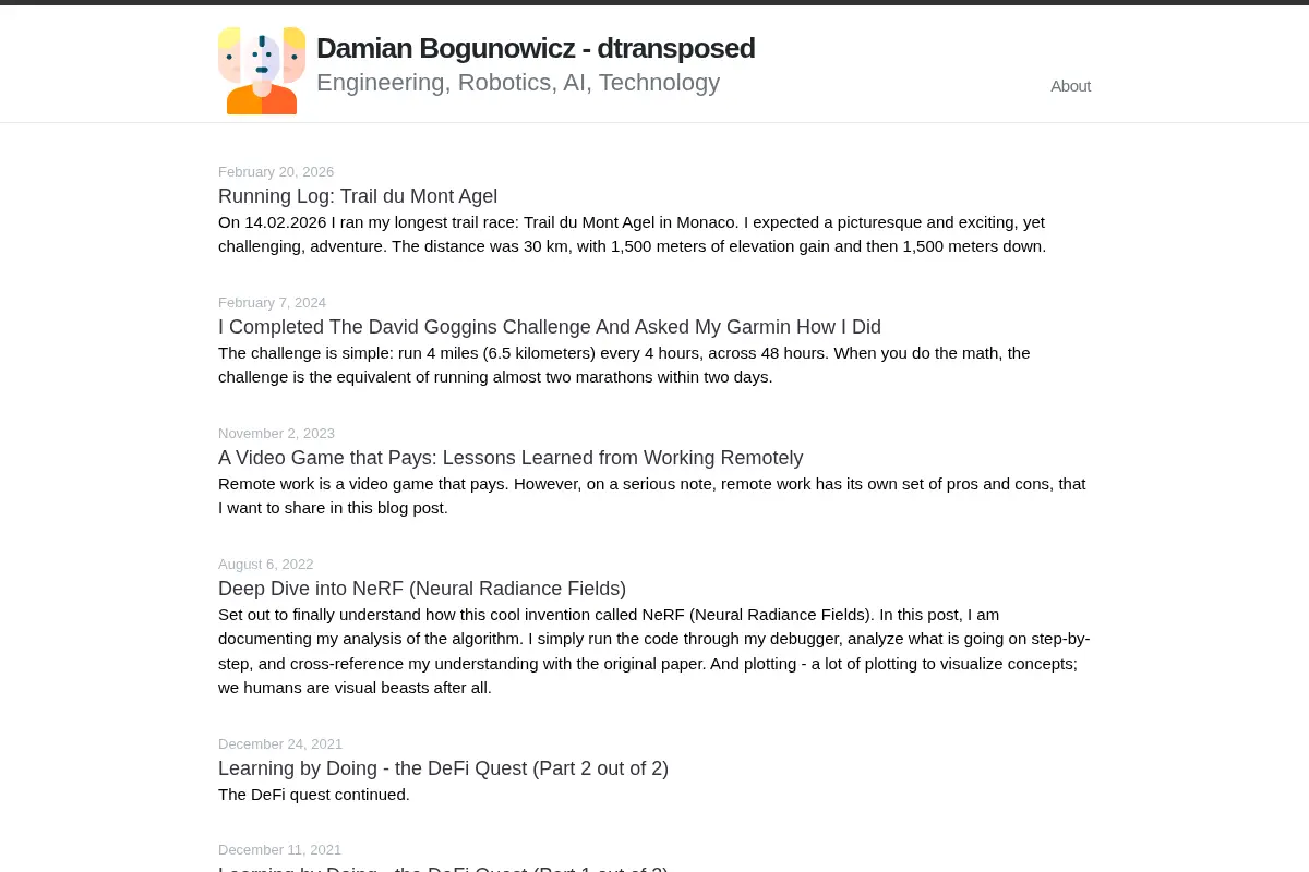 Damian Bogunowicz - dtransposed
