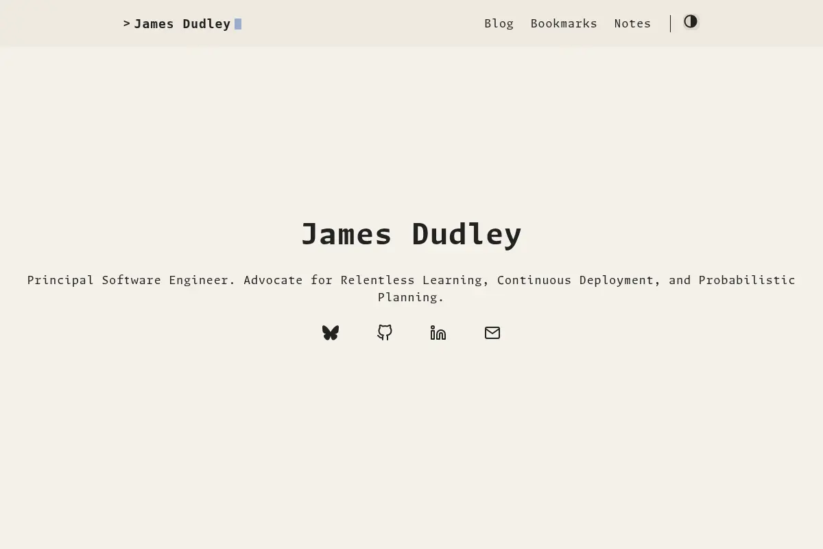 James Dudley — Software Engineer | Saint Louis, Missouri