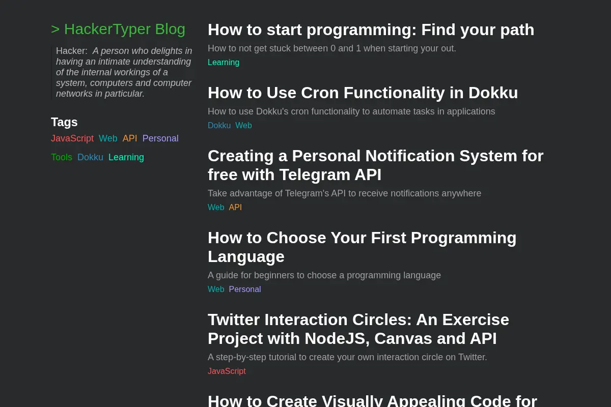 HackerTyper Blog