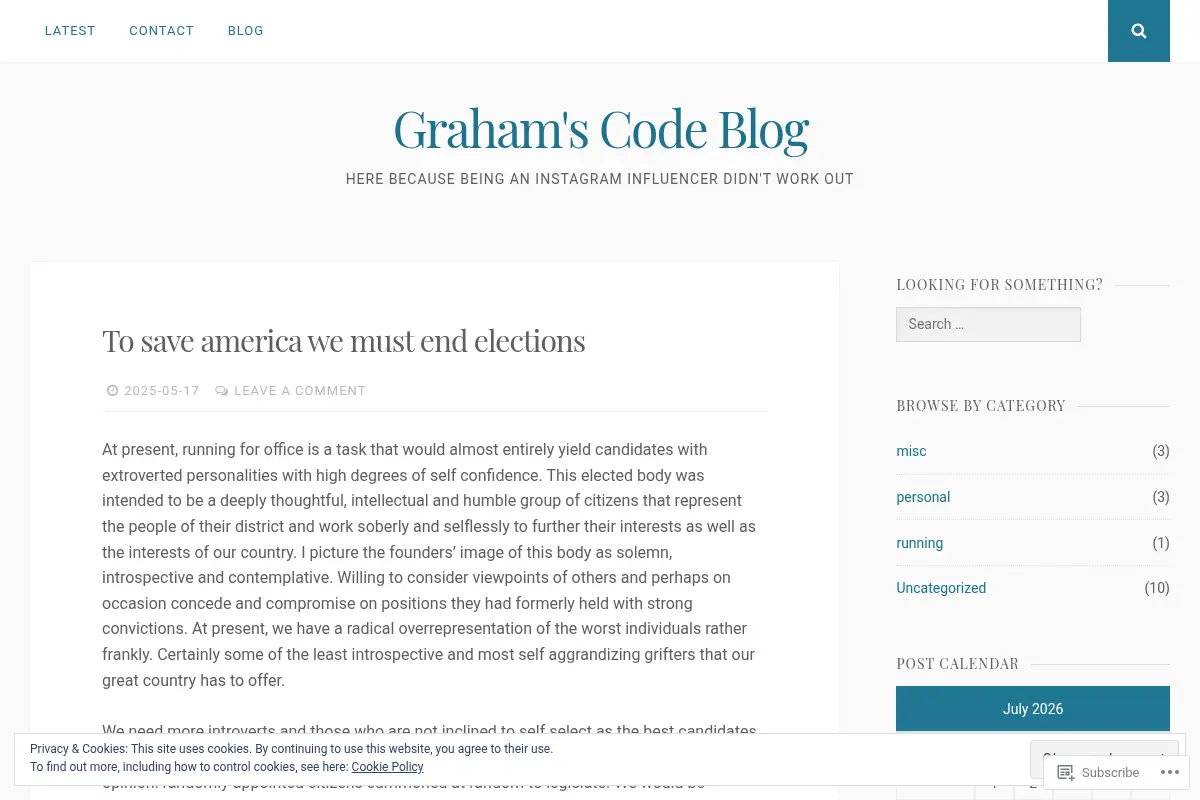 Graham's Code Blog