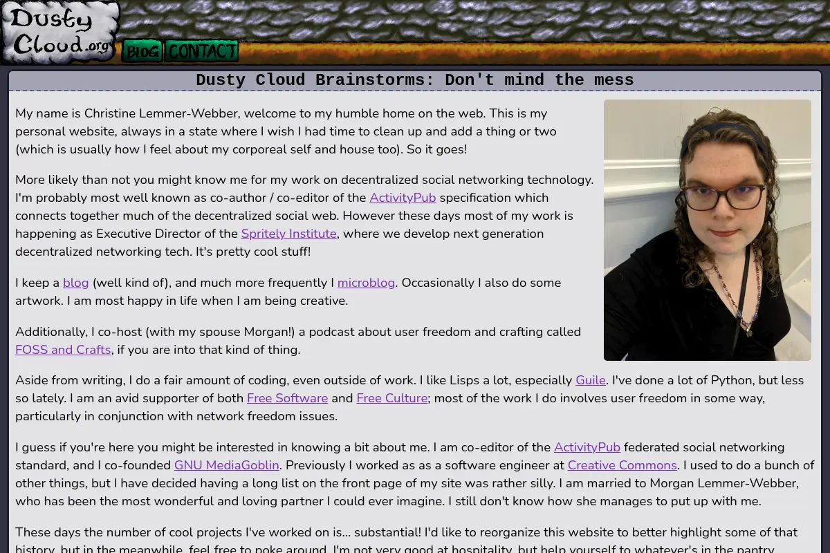Dustycloud Brainstorms