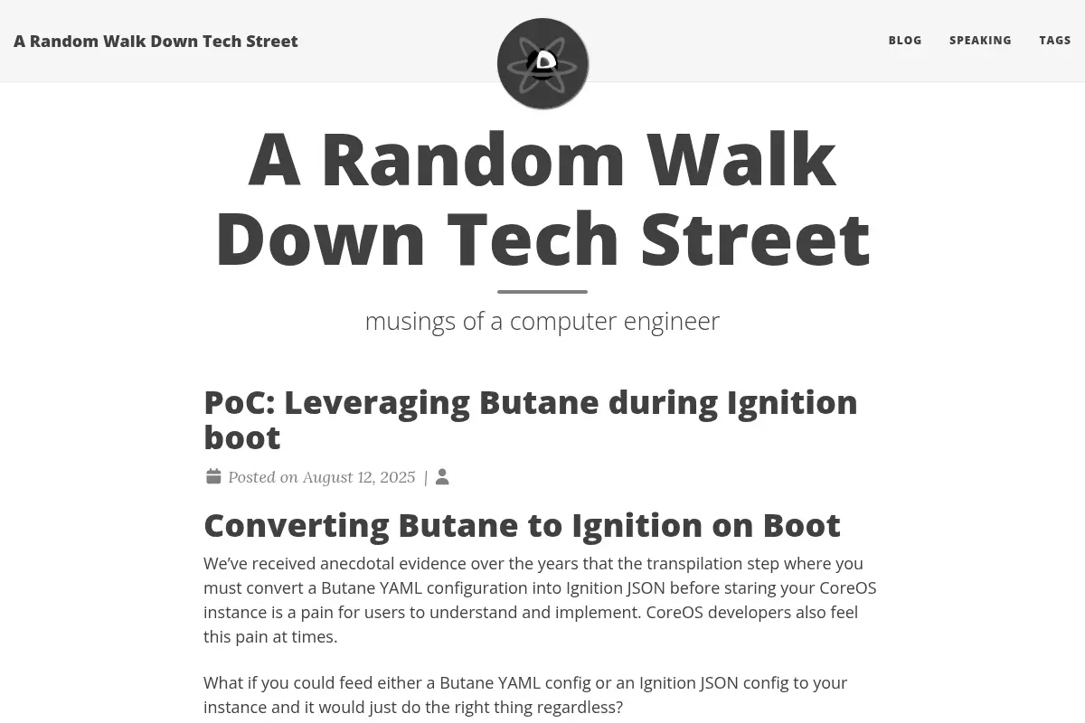 A Random Walk Down Tech Street