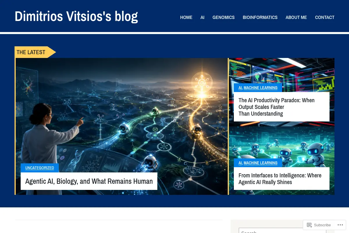 Dimitrios Vitsios's Blog