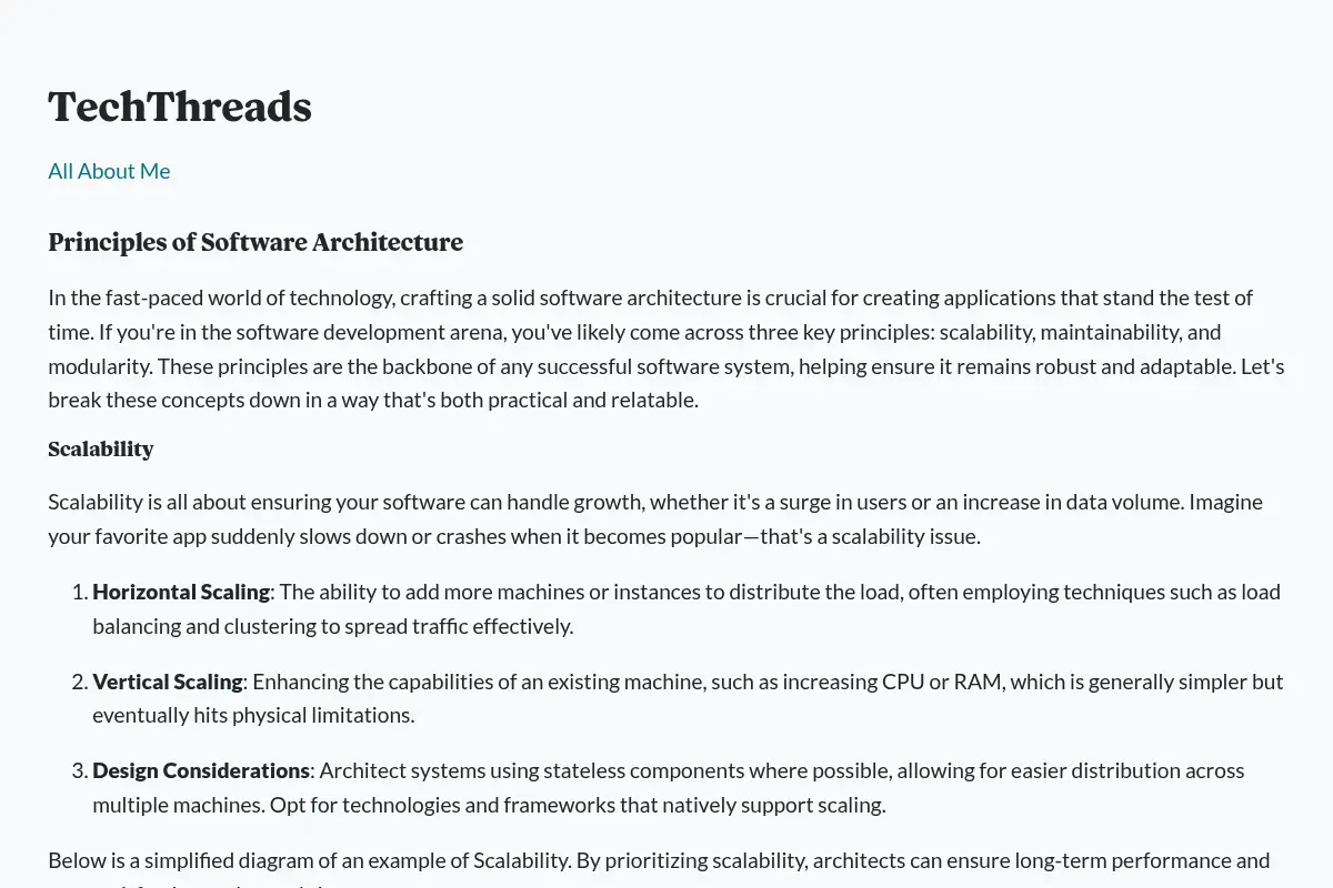 TechThreads · Principles of Software Architecture