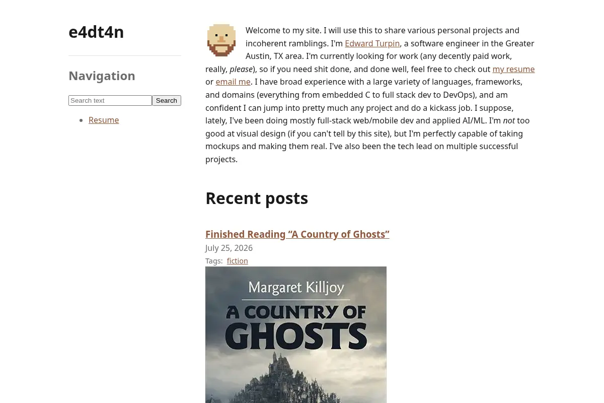 e4dt4n: Edward Turpin's Personal Homepage