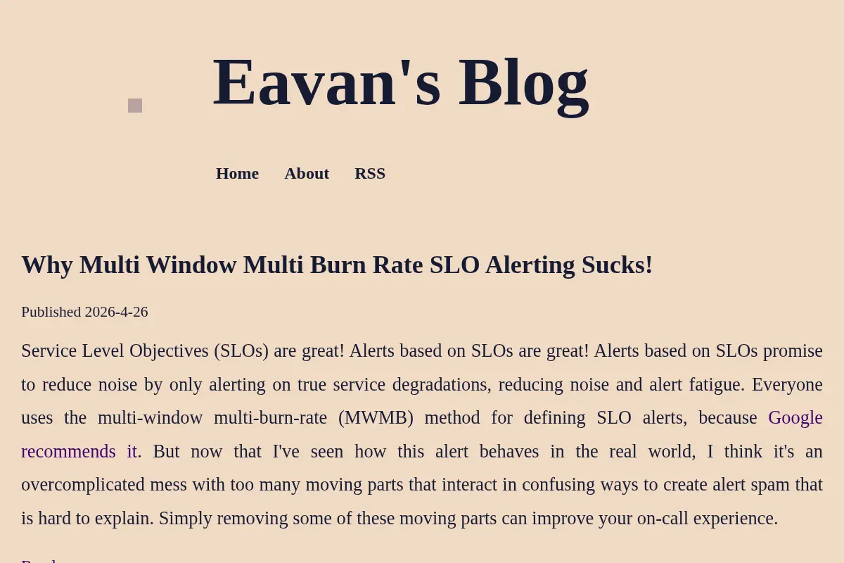 Eavan's Blog